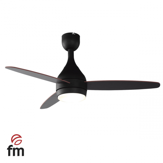Ventilador de techo Fm VT5000L, 132 cm, 3 aspas, motor DC, con luz, con mando a distancia